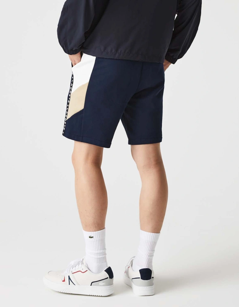 Lettered Bands Fleece Bermuda Shorts