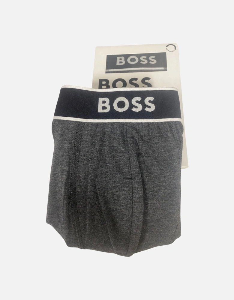 24 Side Logo Boxer Brief, Charcoal Grey