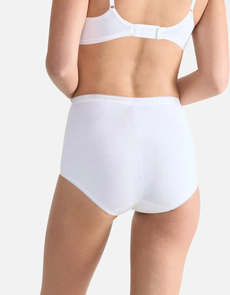 Basic+ 2-Pack Maxi Briefs, White