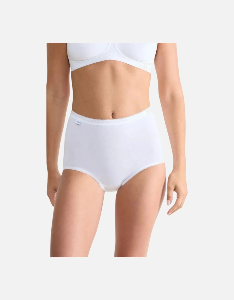 Basic+ 2-Pack Maxi Briefs, White