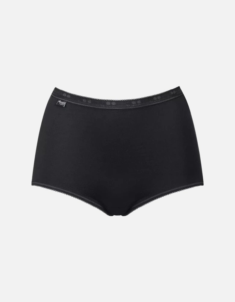 Basic+ 2-Pack Maxi Briefs, Black