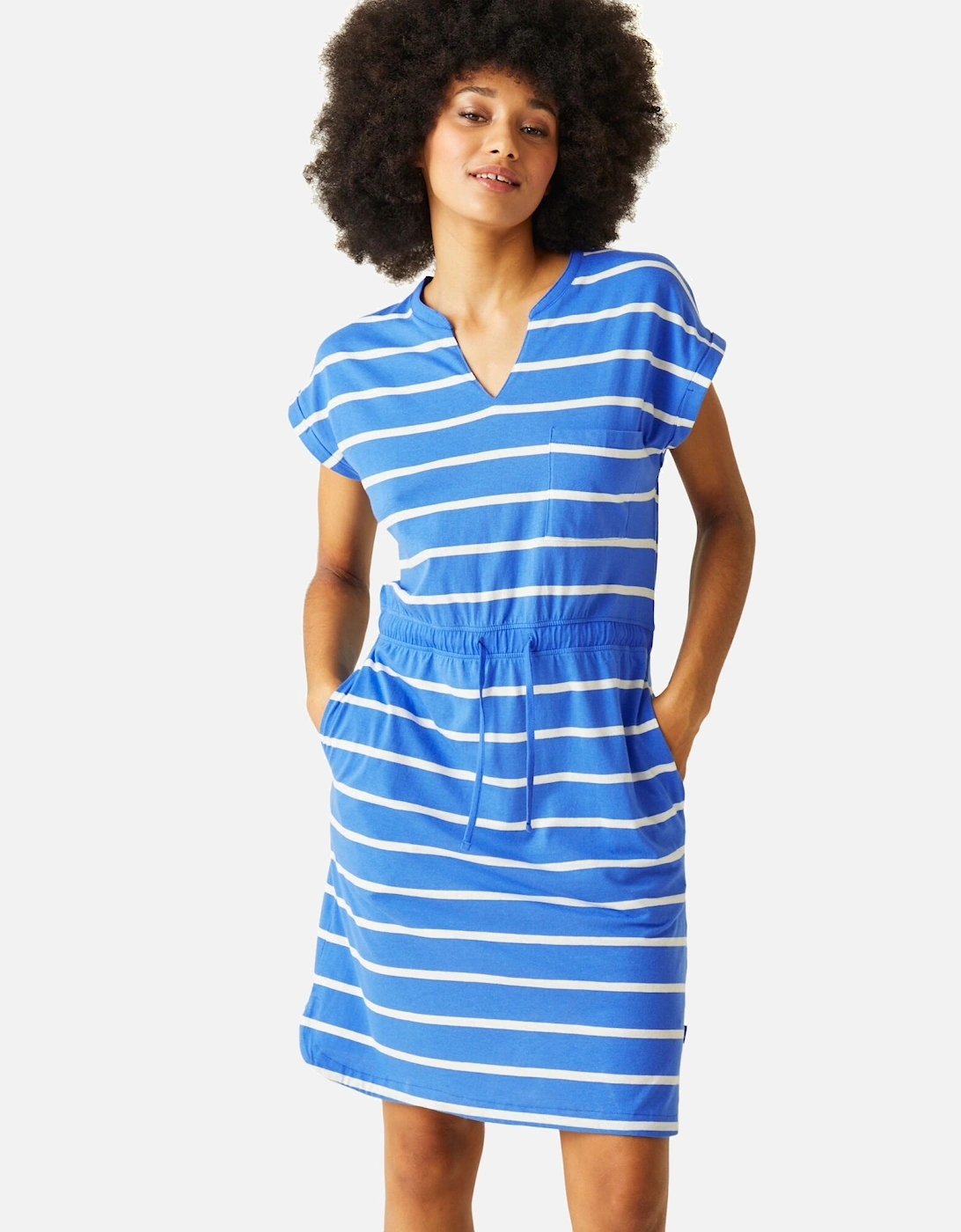 Womens/Ladies Bayletta Striped Midi Dress