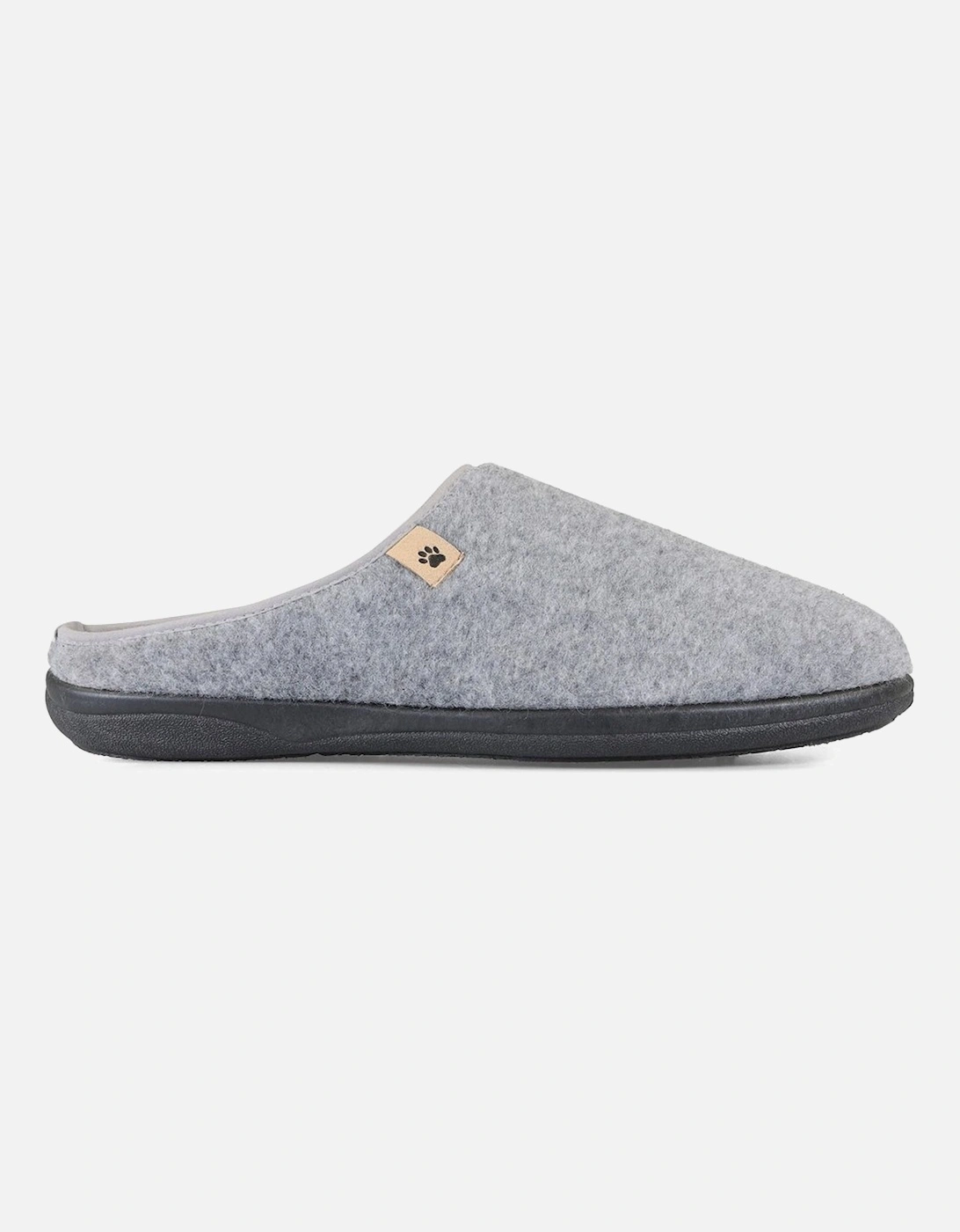 Padders Mens Felix Mens Extra Wide Slippers - Grey - Size: 7