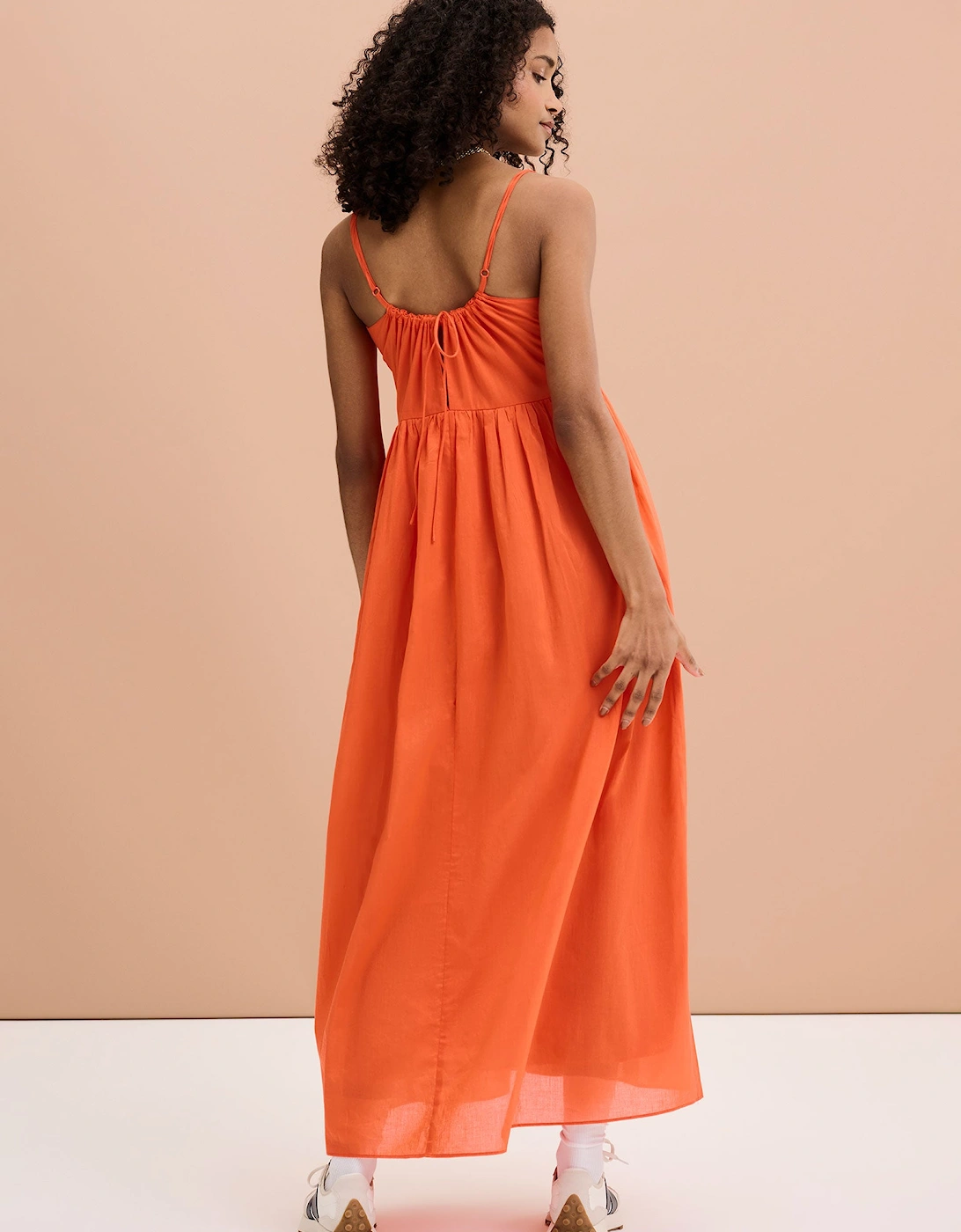 Thora Maxi Dress in Orange