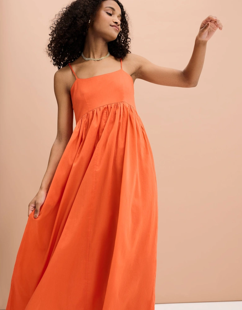 Thora Maxi Dress in Orange