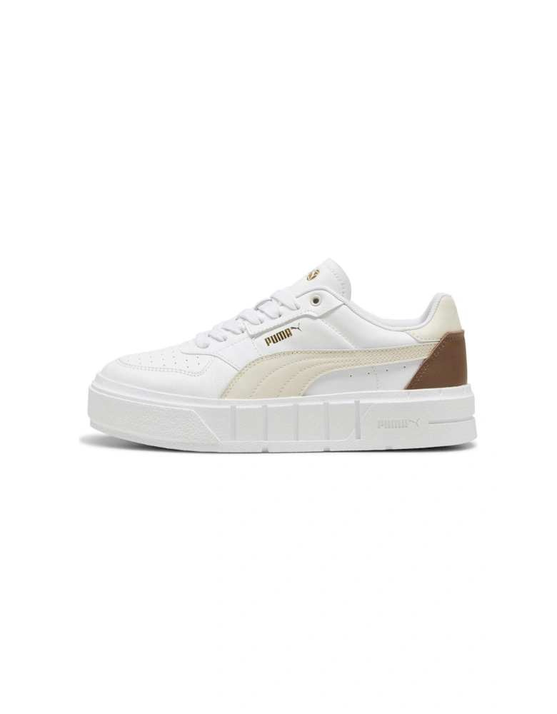 Women's Cali Court Leather Trainers - White