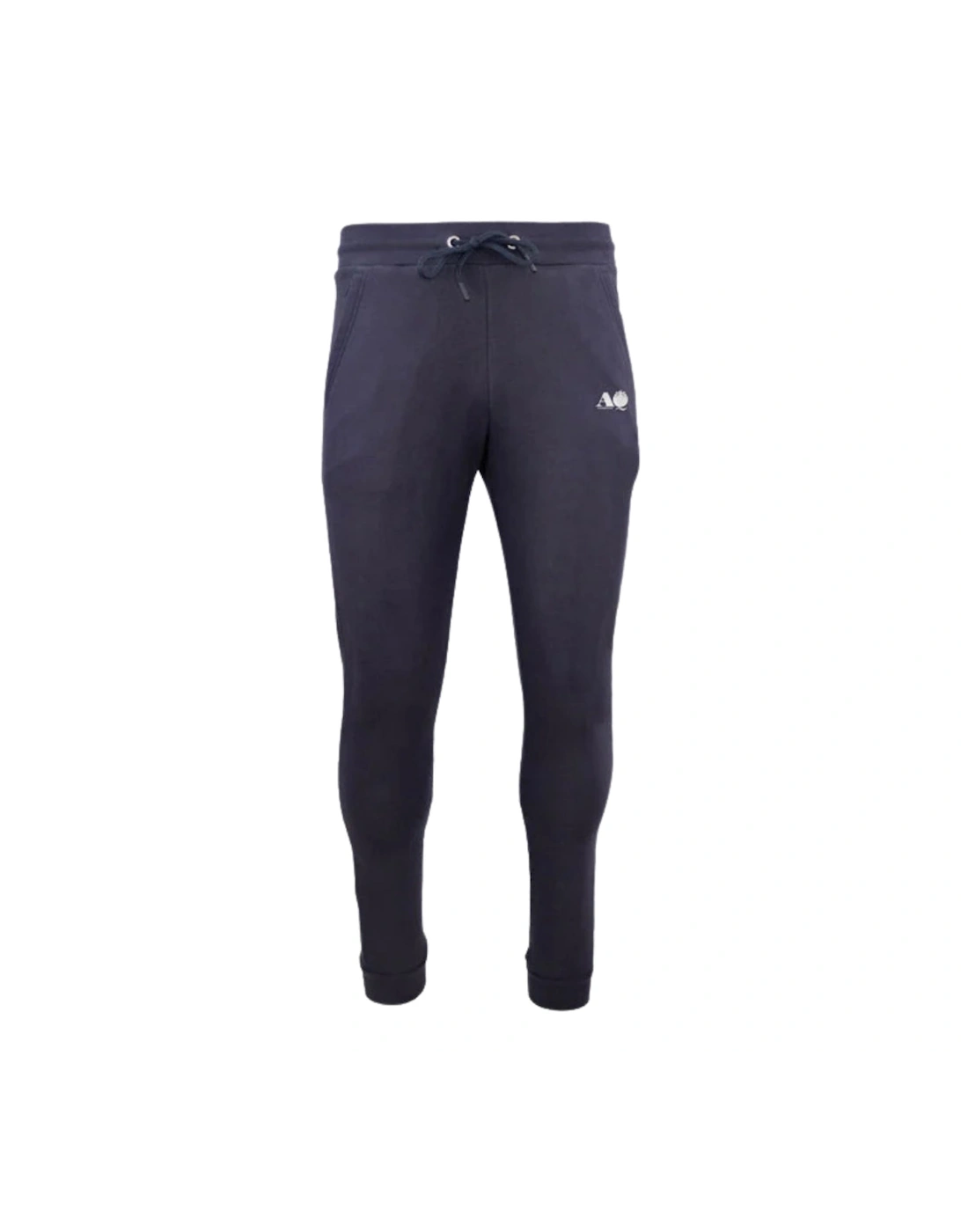 Men's Aquascutum AQ Logo Navy Sweat Pants - Black - Size: 32/30/31