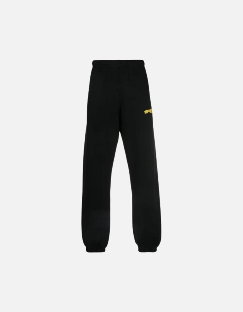 Crystal Wiz Slim Cuffed Black Sweatpants