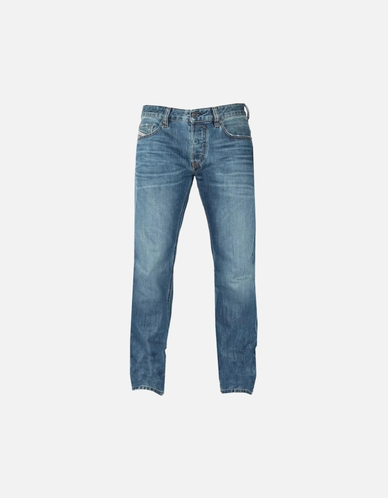 Safado-X Straight Fit Medium Blue Denim Jeans