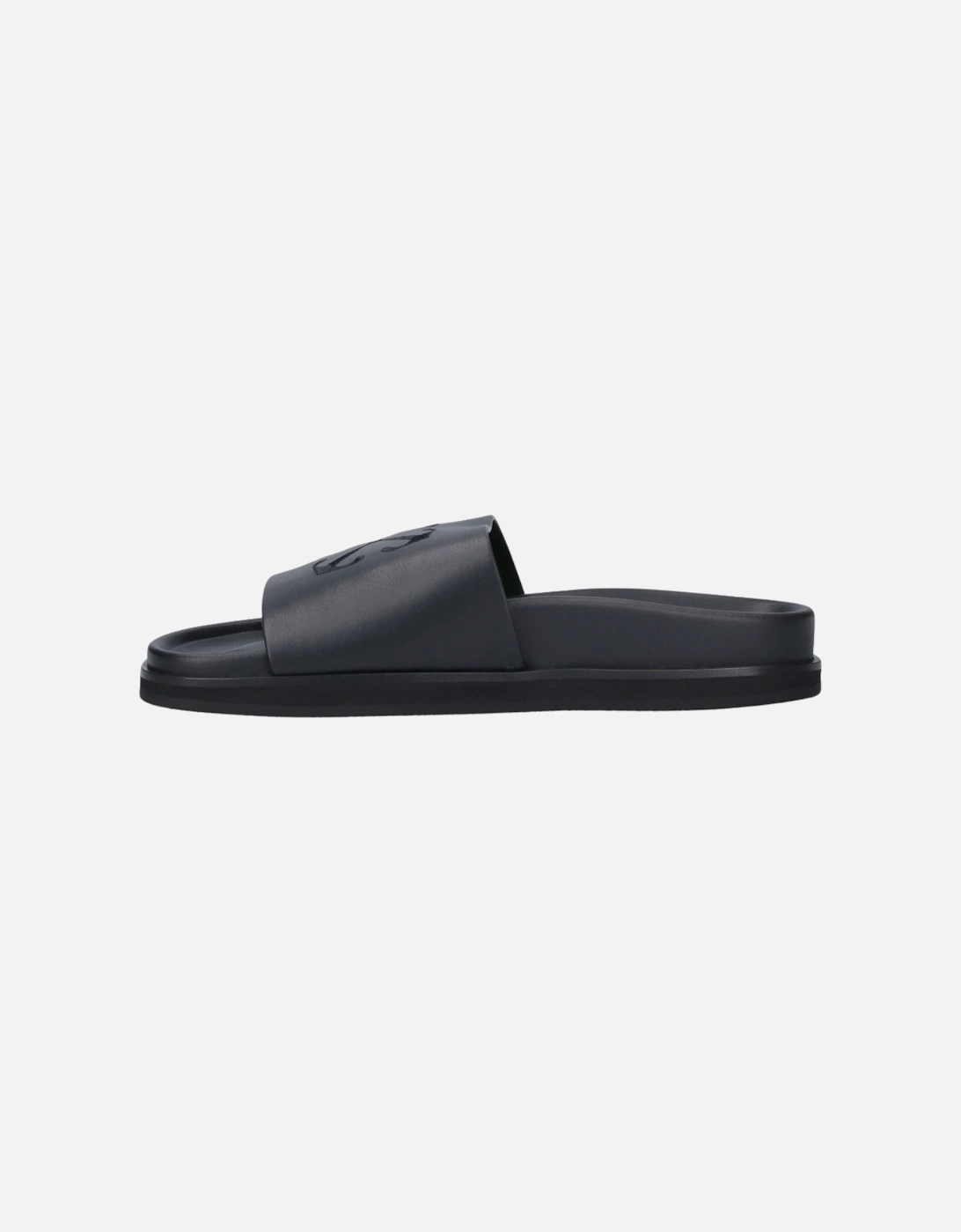 Stitched Arrow Pool Black Sliders