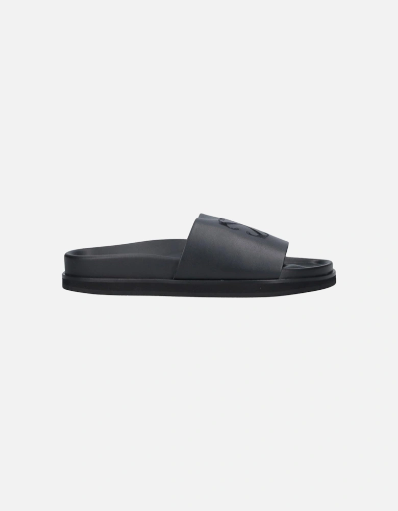 Stitched Arrow Pool Black Sliders