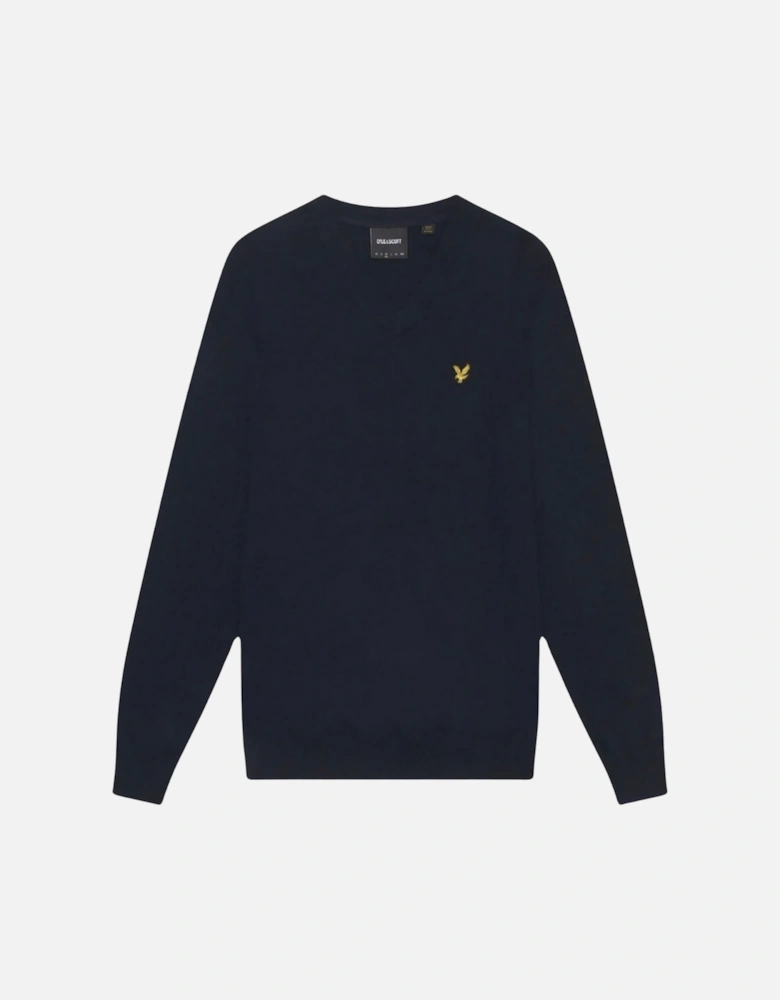 Lyle & Scott V-Neck Dark Navy Blue Pull Over Jumper