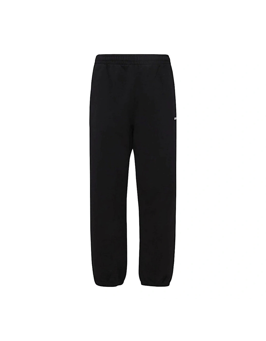 Men's Off-White Diag Helvetica Design Slim Cuffed Black Sweatpants - Size: 33/32/32