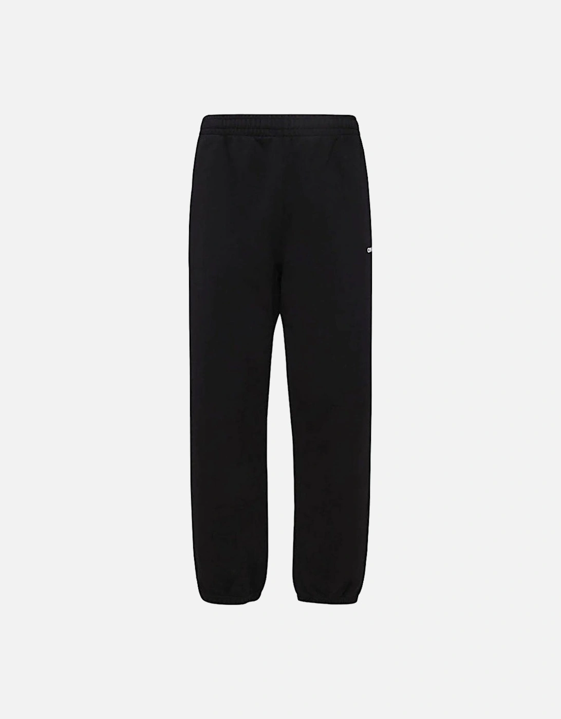 Diag Helvetica Design Slim Cuffed Black Sweatpants, 4 of 3