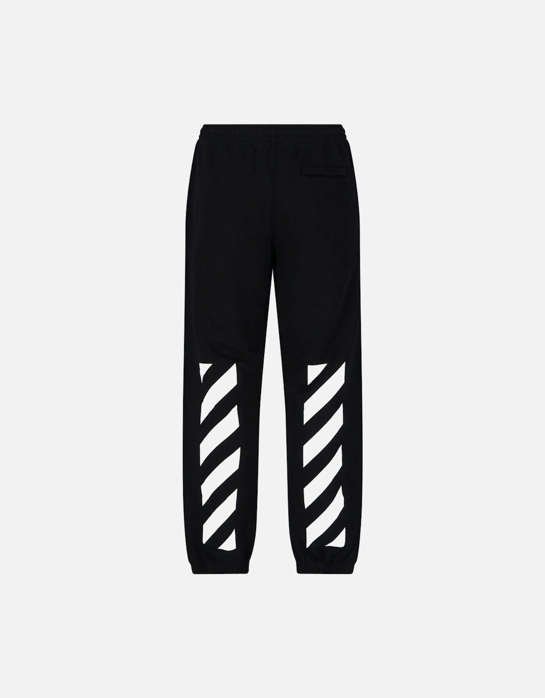 Diag Helvetica Design Slim Cuffed Black Sweatpants