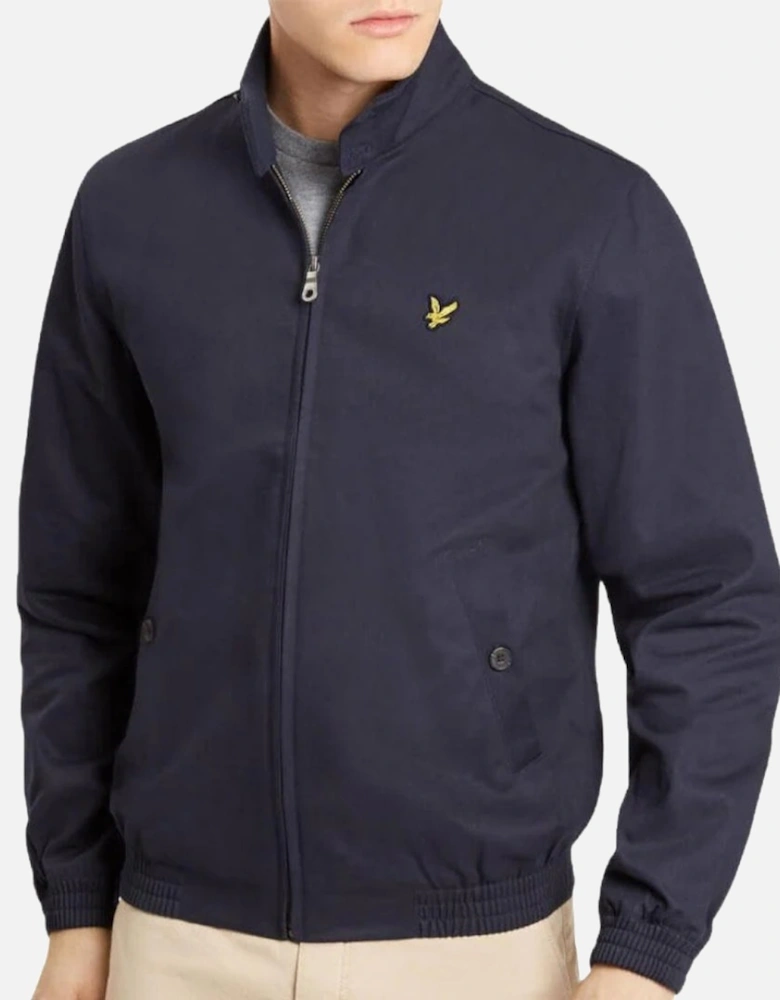 Lyle & Scott Branded Navy Blue Collared Jacket