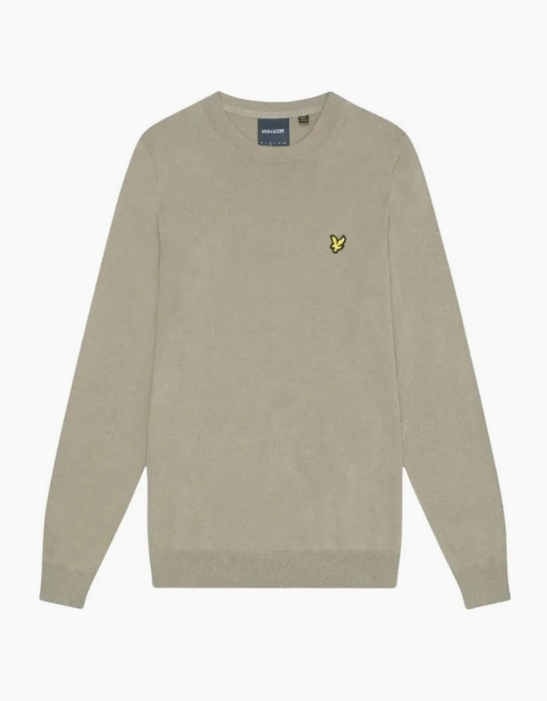 Men's Lyle & Scott Crew Neck Sage Uniform Brown Pull Over Jumper - Tan - Size: S