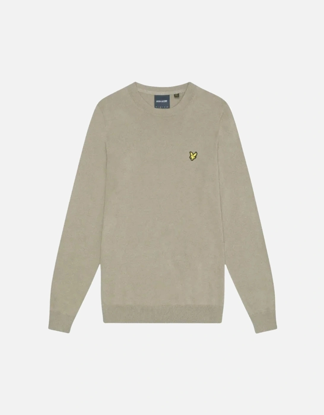 Lyle & Scott Crew Neck Sage Uniform Brown Pull Over Jumper, 2 of 1