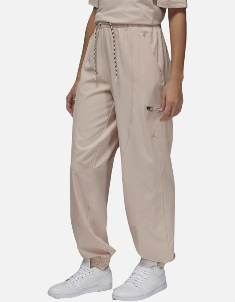 Jordan Logo Loose Fit Beige Sweatpants