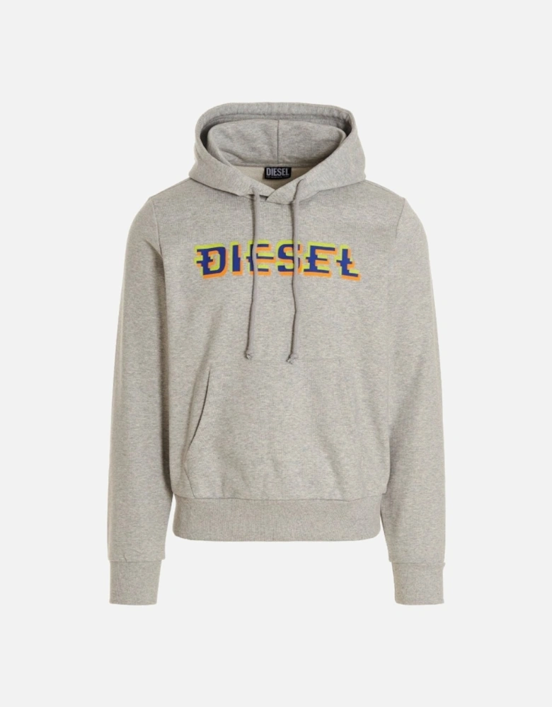 Pixel Logo Grey Hoodie