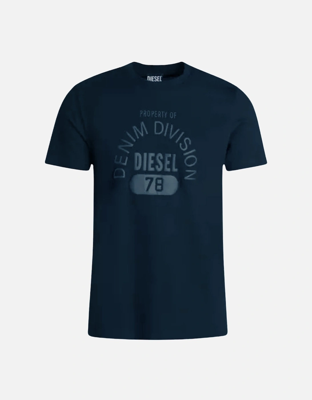 Property Of Denim Division Logo Navy Blue T-Shirt, 2 of 1