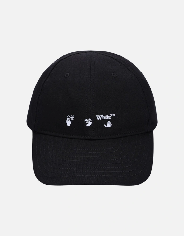 Hands Off Logo Baseball Cap Black Hat