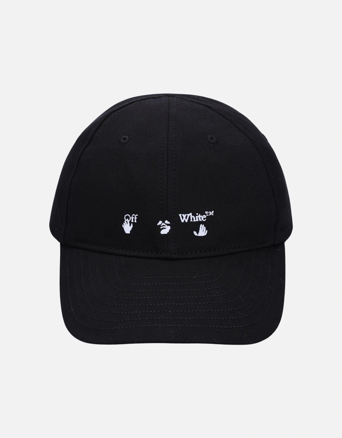 Hands Off Logo Baseball Cap Black Hat, 4 of 3