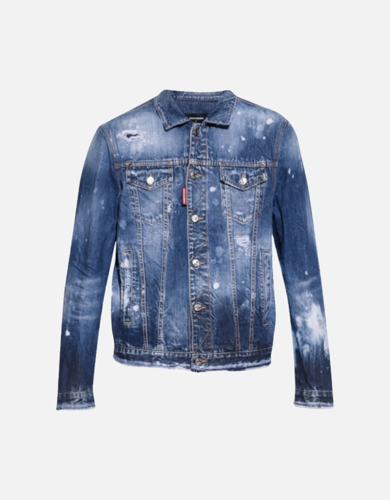 Dan Jean Navy Blue Denim Jacket