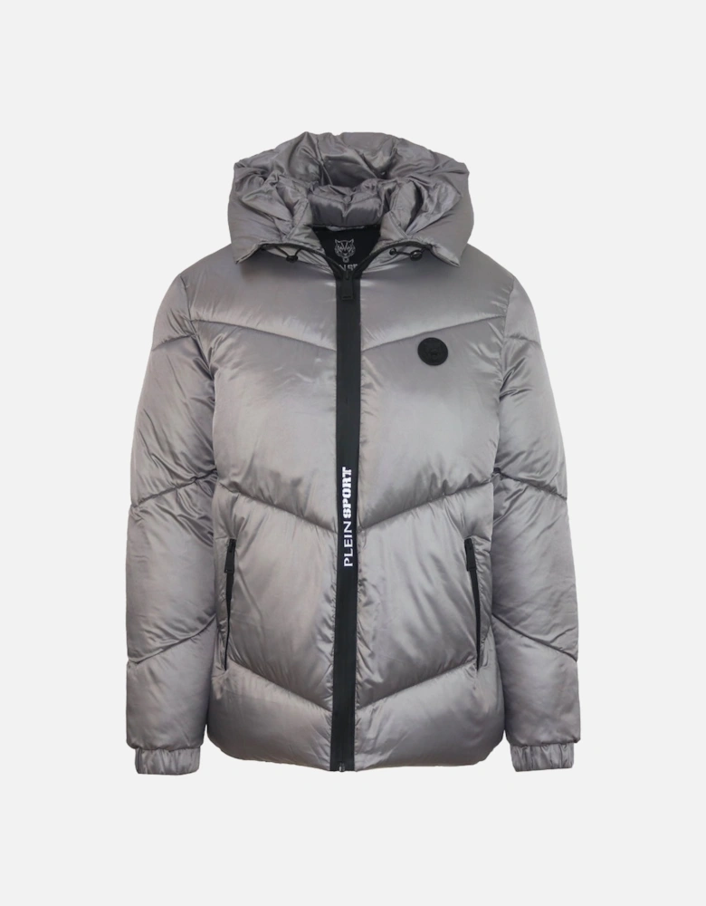 Plein Sport Shiny Padded Grey Jacket