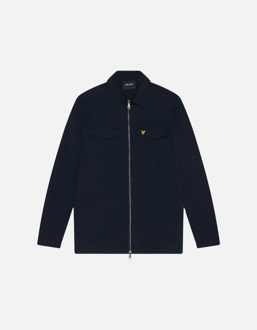 Lyle & Scott Branded Dark Navy Blue Overshirt Jacket, 2 of 1