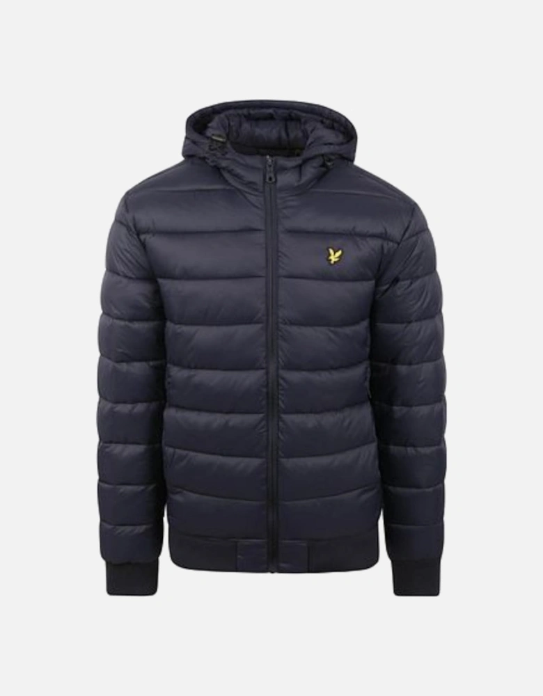 Lyle & Scott Branded Dark Navy Blue Wadded Padded Jacket