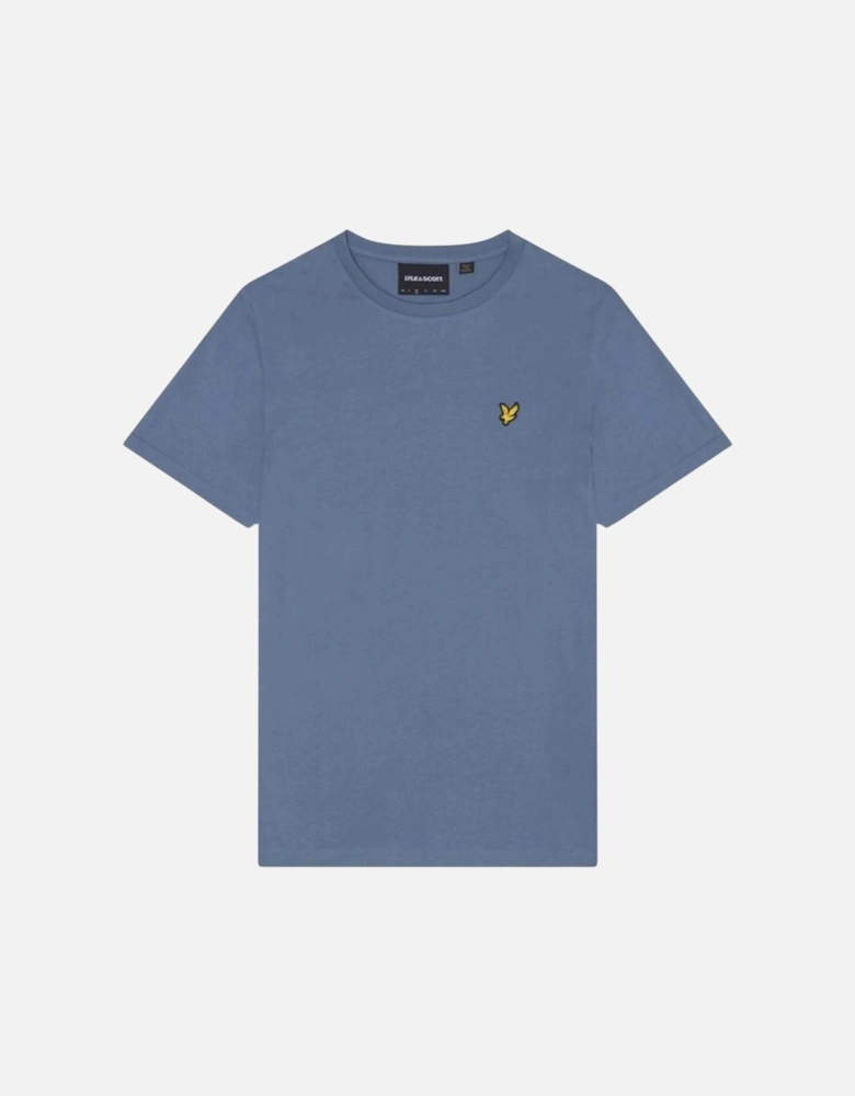 Lyle & Scott Branded Chest Logo Mist Blue T-Shirt