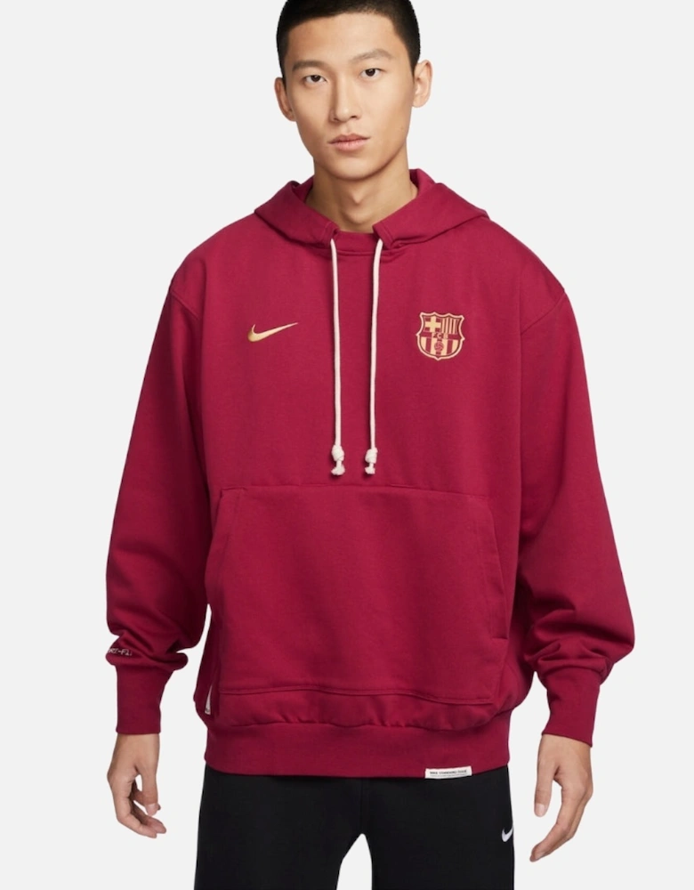 FC Barcelona Dri-Fit Loose Fit Dark Red Zip-Up Hoodie