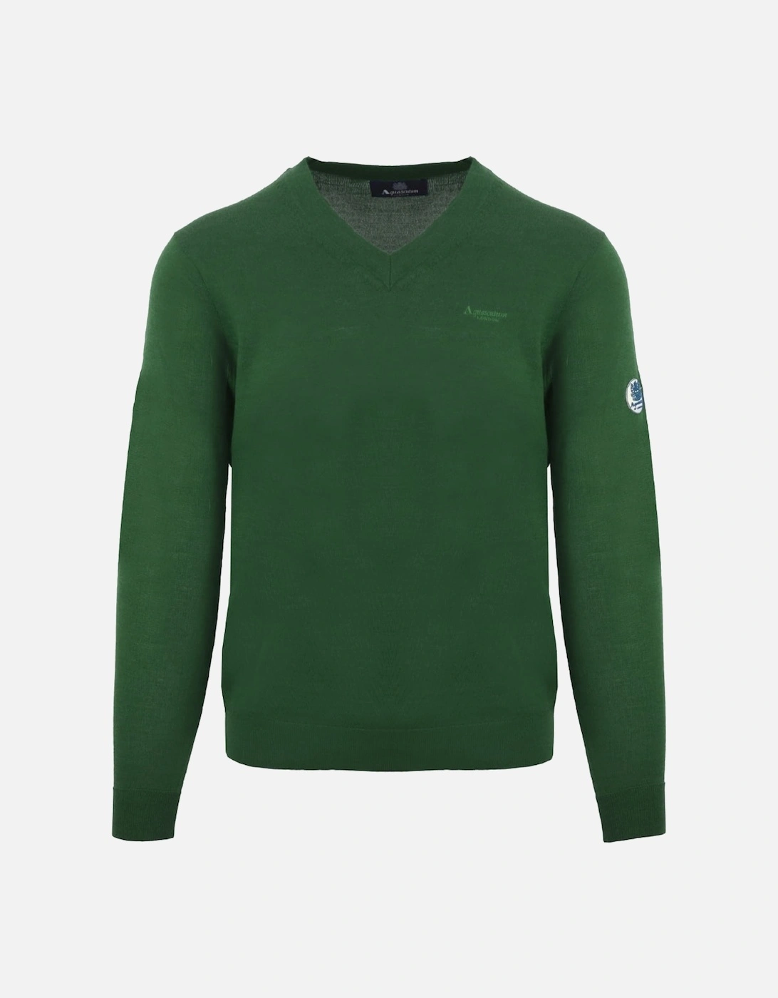 V-Neck Green Pull Over Jumper, 2 of 1