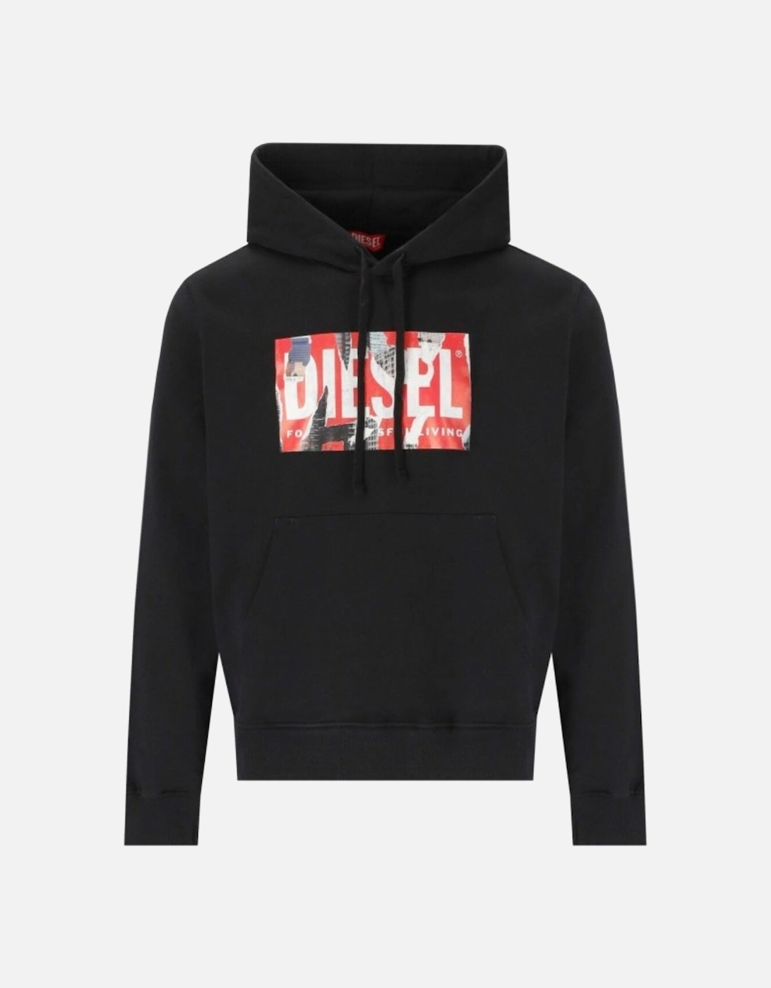 Torn Logo Black Hoodie, 3 of 2