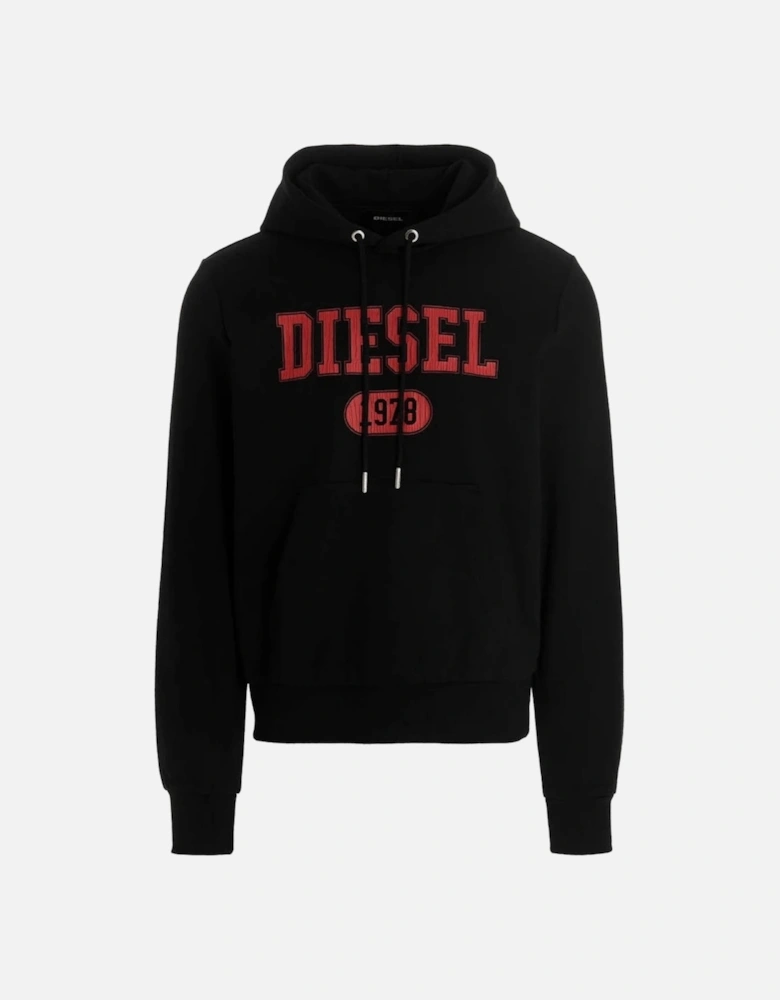 Varsity Logo Black Hoodie