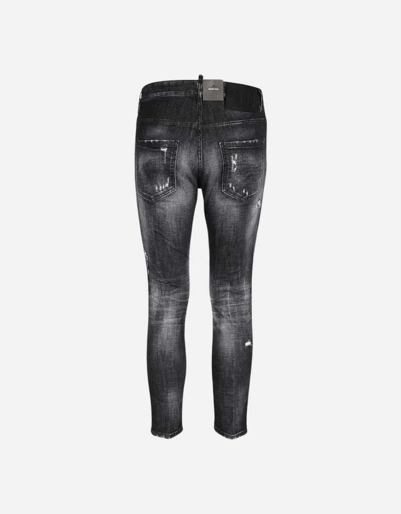 Skater Jean Reinforced Ripped Black Jeans