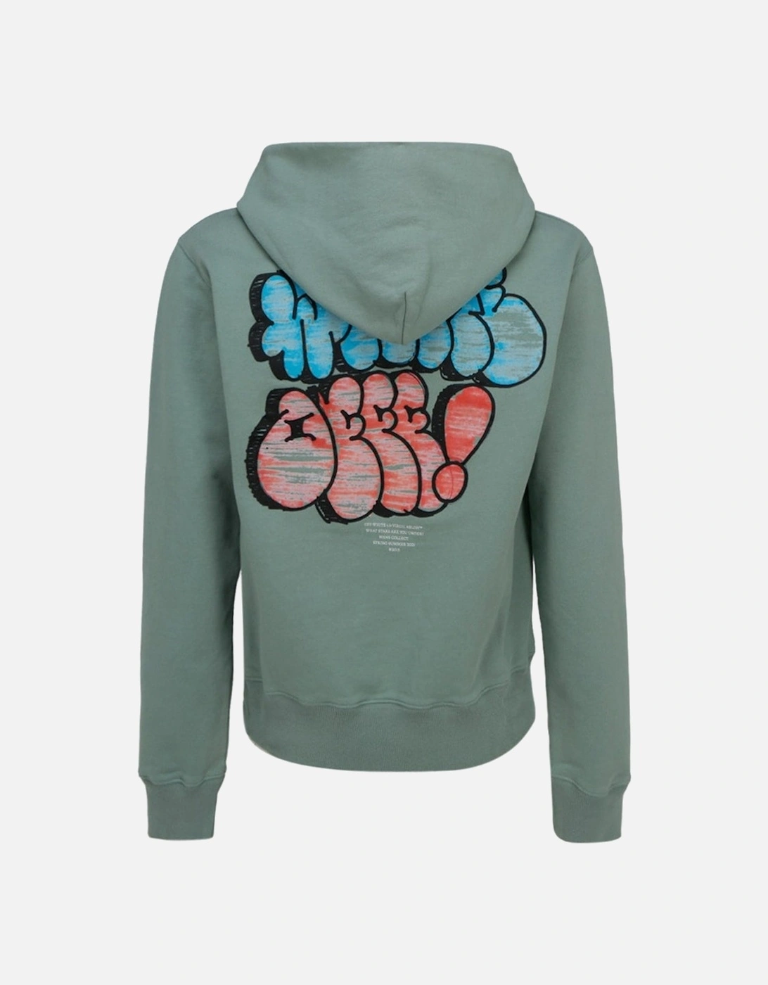 Graffiti Logo Green Hoodie