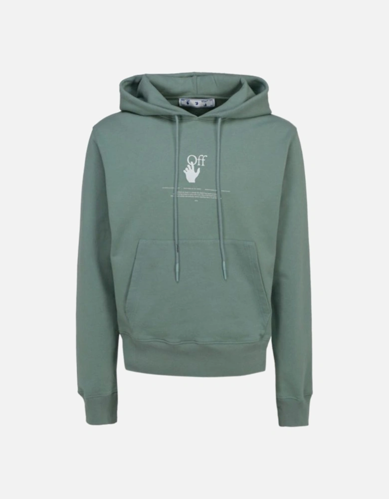 Graffiti Logo Green Hoodie