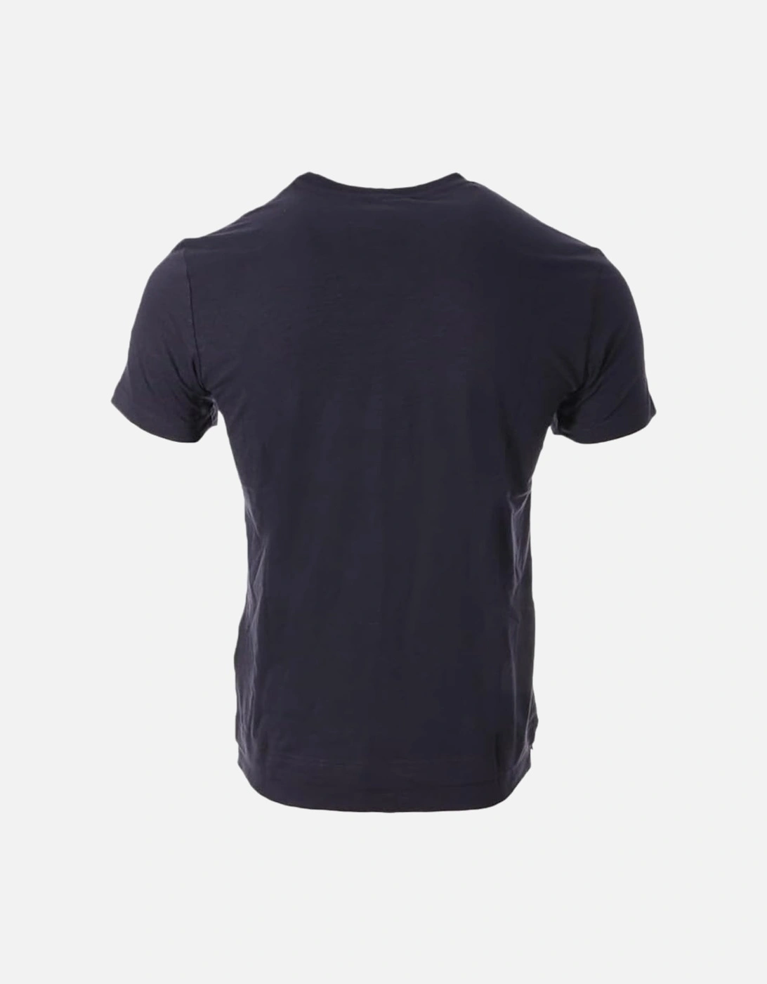 Tonal Logo V-Neck Navy Blue T-Shirt