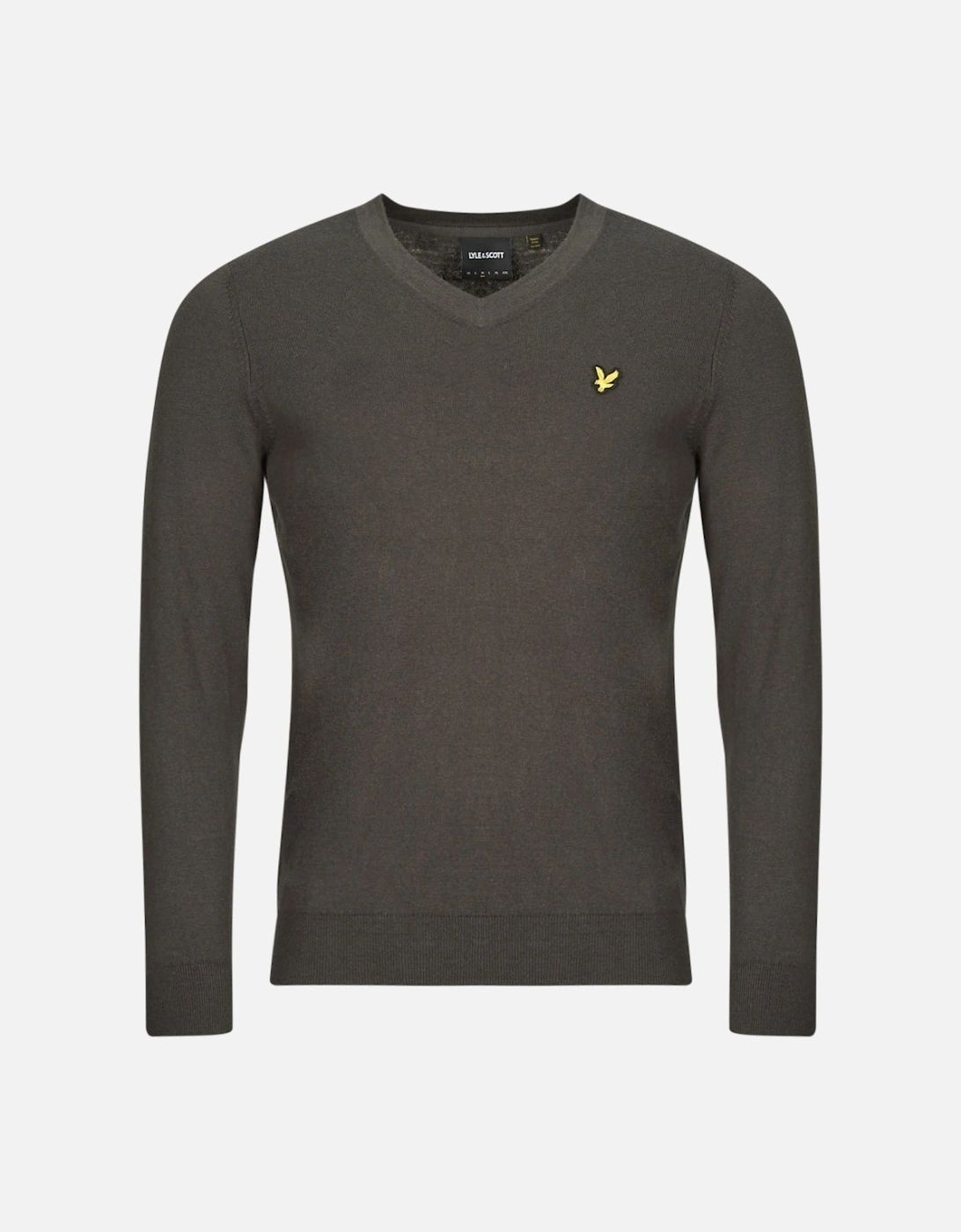 Lyle & Scott V-Neck Gunmetal Grey Pull Over Jumper, 2 of 1