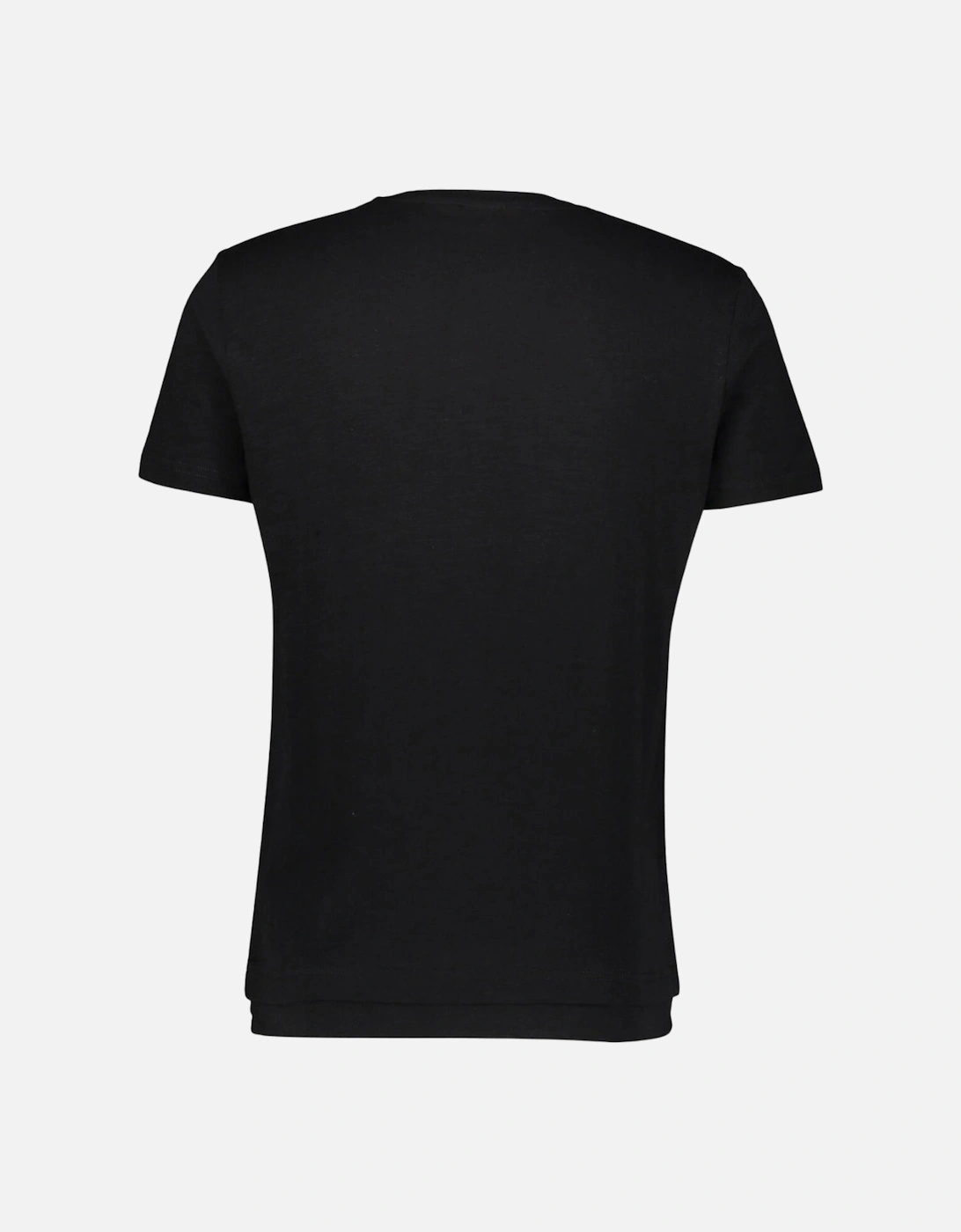 Tonal Logo V-Neck Black T-Shirt