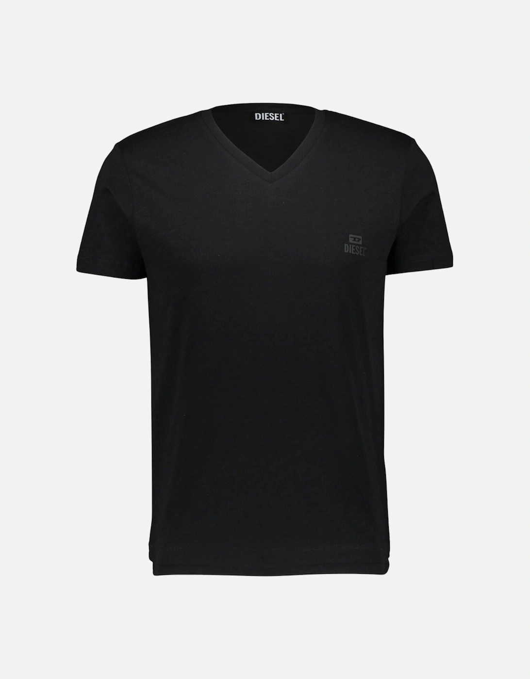 Tonal Logo V-Neck Black T-Shirt, 3 of 2