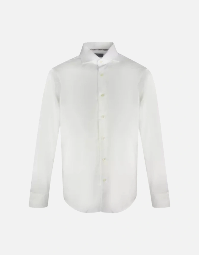 Plain Long Sleeved White Shirt