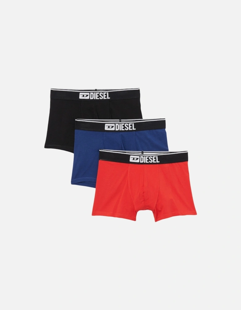 Bold Logo Plain Boxer Shorts Three Pack