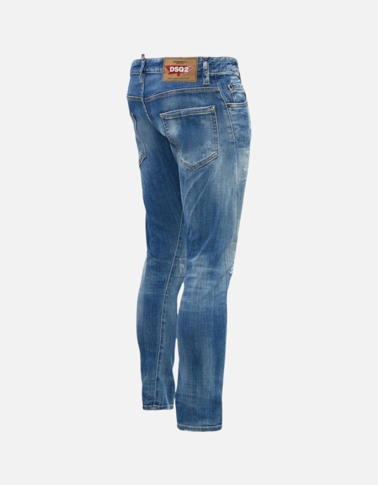 Sexy Twist Jean Blue Reinforced Ripped Jeans