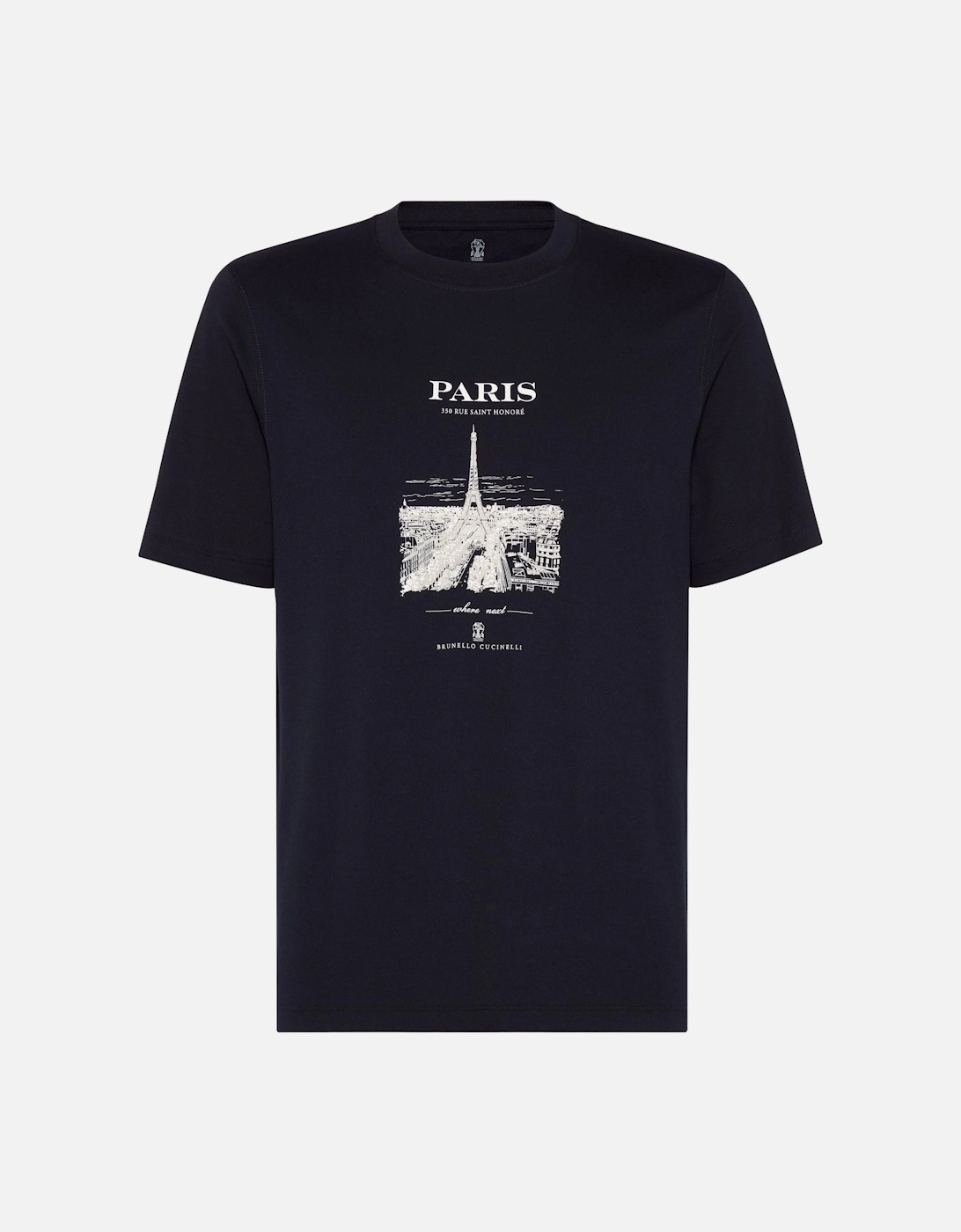 Paris Print T-Shirt Black, 6 of 5