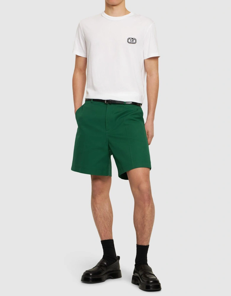 VLogo Signature Patch T-Shirt in White