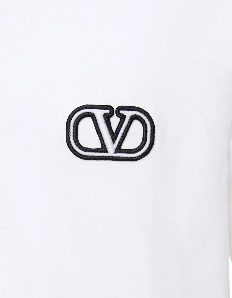 VLogo Signature Patch T-Shirt in White