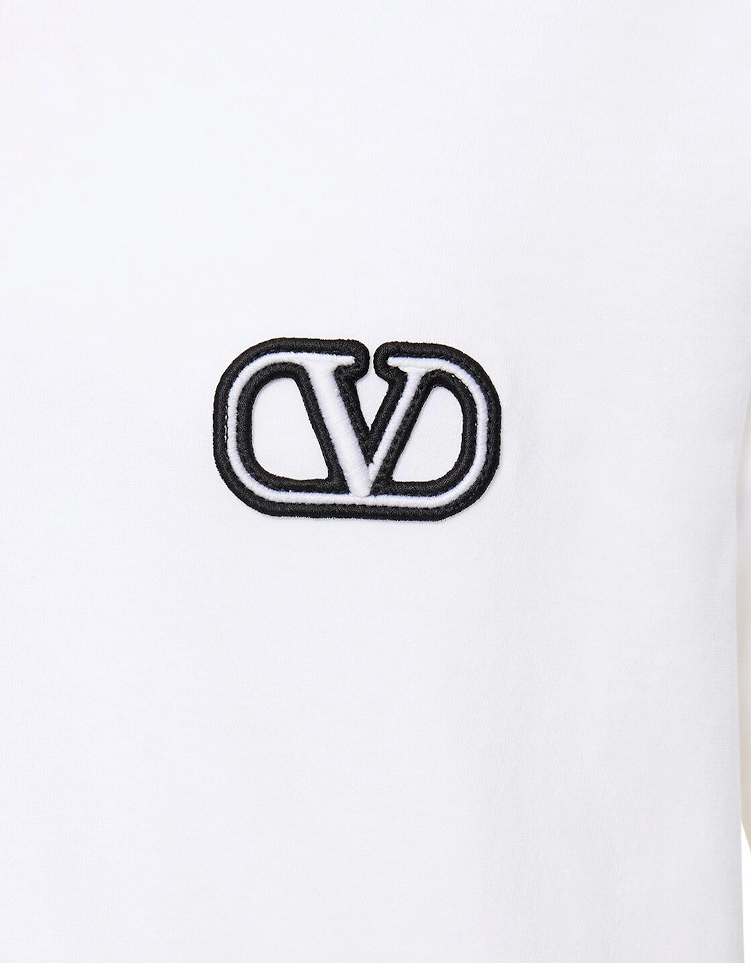 VLogo Signature Patch T-Shirt in White